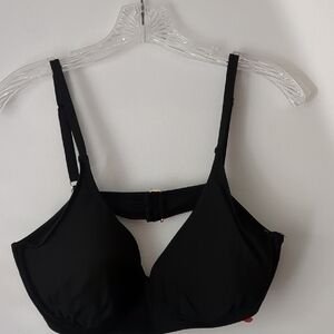 Anne Cole Black Swim Bra with Keyhole Detail‎